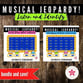 Musical Instruments Jeopardy Bundle PowerPoint